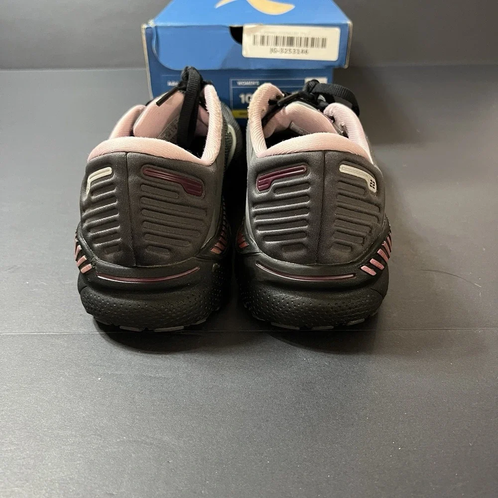 Brooks Adrenaline GTS 21 Black/Pink Running Shoes 1203291D528 Women's Size 10D